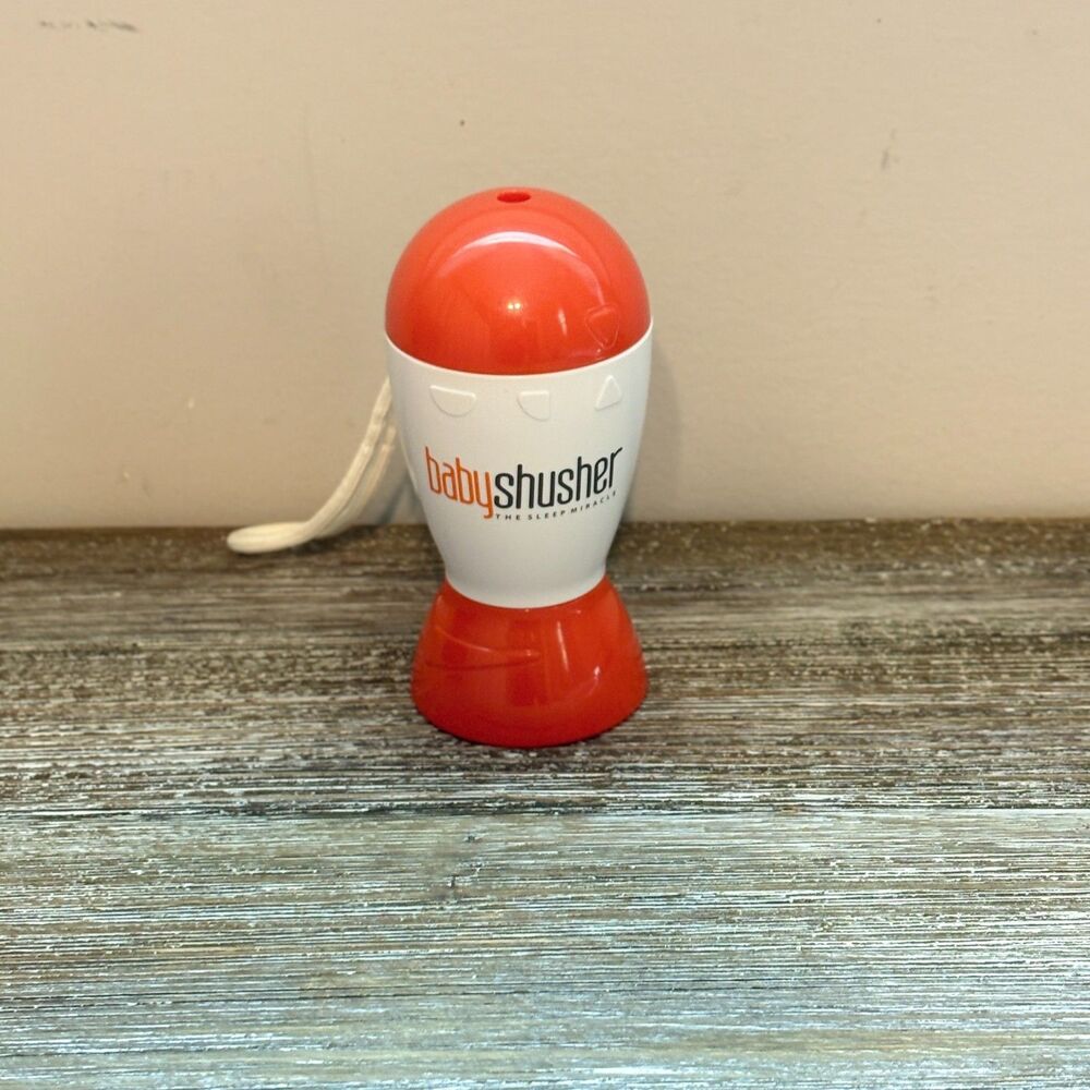 Baby Shusher The Soother Newborn Calming Sound Machine Portable Orange W/ Strap